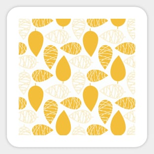 Golden leaves Sticker